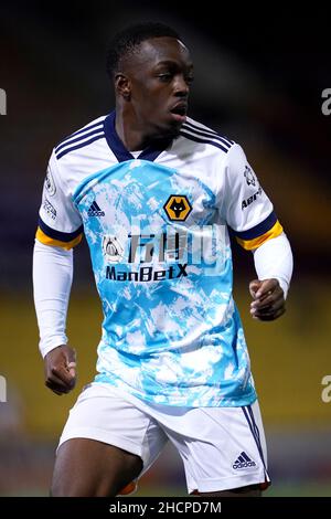 Aktenfoto vom 06-10-2020 von Wolverhampton Wanderers' Austin Samuels. Das Transferfenster öffnet sich in Schottland am Neujahrstag und bietet jedem Verein die Möglichkeit, seine Mannschaft für die zweite Hälfte der Kampagne zu verbessern. Hier wirft die PA-Nachrichtenagentur einen Blick darauf, welche Aktivitäten im kommenden Monat in der gesamten Division stattfinden können. Ausgabedatum: Freitag, 31. Dezember 2021. Stockfoto