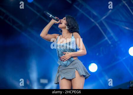 Raye Birmingham Pride, live auf der Hauptbühne Stockfoto