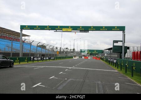 Formel-1-Strecke im Albert Park Melbourne, Australien Stockfoto