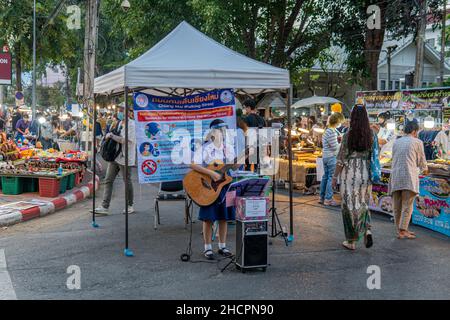 Fotos, die im Dezember 2021 in Chiang Mai, Thailand, aufgenommen wurden Stockfoto