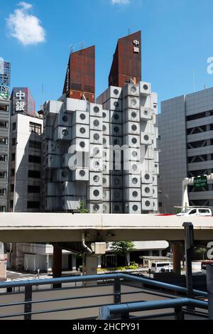 Nakagin Capsule Tower Building, Chūō, Tokio, Japan Stockfoto