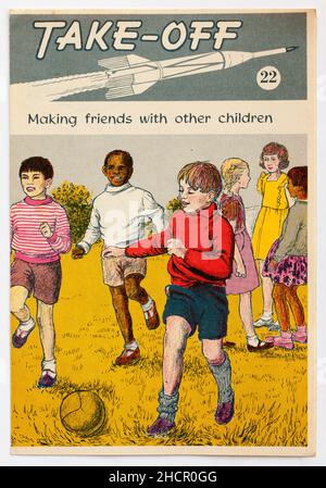 1970s Ausgabe von Take Off eine religiöse Broschüre, die vom Nationalen Christlichen Bildungsrat veröffentlicht wurde Stockfoto