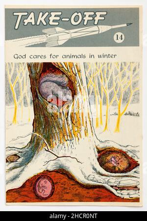 1970s Ausgabe von Take Off eine religiöse Broschüre, die vom Nationalen Christlichen Bildungsrat veröffentlicht wurde Stockfoto