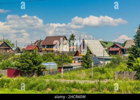 Dorf in der Region Perm, Russland Stockfoto