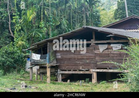 Huai Hillside Village, ein ländliches Nordthailand in der Nähe der Grenze zu Myanmar Stockfoto