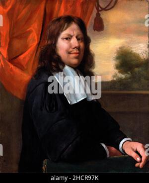 Jan Steen. Selbstporträt des niederländischen Künstlers aus dem Goldenen Zeitalter, Jan Havickszoon Steen (c. 1626-1679), Öl auf Leinwand, c. 1670 Stockfoto