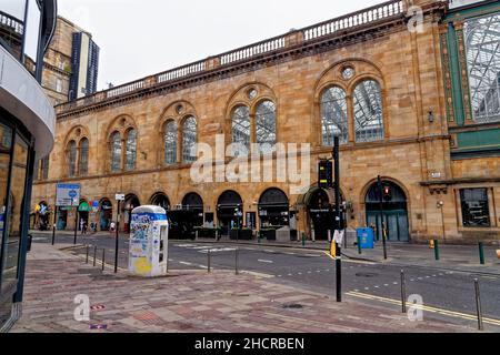 Glasgow Central Station im Stadtzentrum - Glasgow, Scotland, Vereinigtes Königreich - 23rd. Juli 2021 Stockfoto
