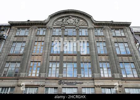 22 Kalku iela datiert 1914 in Riga Stockfoto