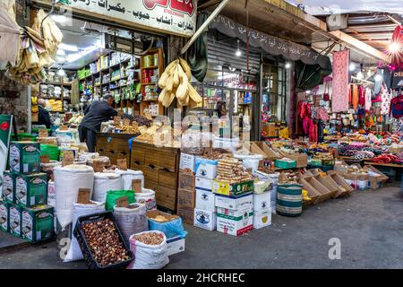 Geschäfte Im Souk, Downtown Amman, Amman, Jordanien. Stockfoto