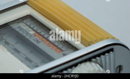 Vintage fotografisches Lichtmessgerät zur Messung der Lichtintensität Stockfoto