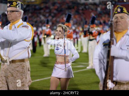 21 2021. Dezember: UTSA Roadrunners spielen vor dem NCAA Football-Spiel zwischen den UTSA Roadrunners und den San Diego State Aztecs im Toyota Stadium „'“ Frisco, TX. Matthew Lynch/CSM Stockfoto