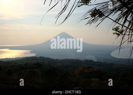 Nicaragua Ometepe Island - Blick auf Vulkan Concepcion - Vulkan Concepcion Stockfoto