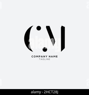 Kreativer moderner CM-Buchstabe Business Logo Design Alphabet Symbol Vektor-Symbol. Kreative elegante cm-Logo-Vorlage. Stock Vektor