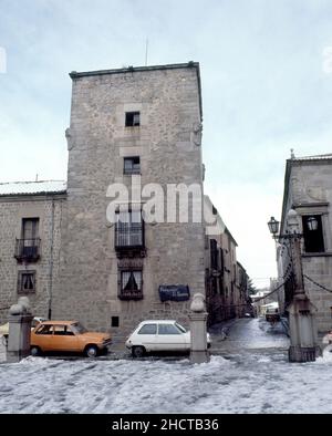 TORREON DEL PALACIO DEL MARQUES DE VELADA. ORT: PALACIO DE LOS VELADA. AVILA. SPANIEN. Stockfoto