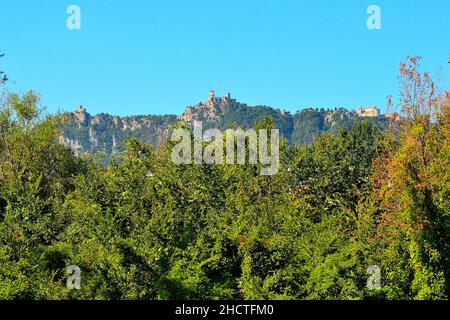 Blick auf San Marino Stockfoto