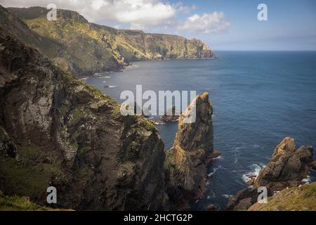 Serra Capelada, die höchsten Klippen Kontinentaleuropas, Kap Ortegal, Galicien, Spanien Stockfoto