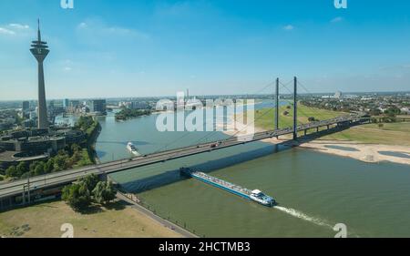 Luftaufnahme von Düsseldorf in Nordrhein-Westfalen Deutschland Stockfoto