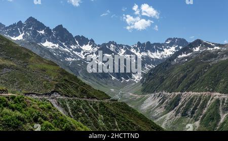 Steinhäuser in Altiparmak Mountains, Türkei Stockfoto