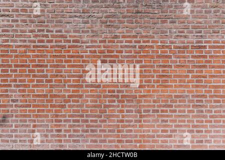 Old Red Brick Wall Textur Hintergrund Stockfoto