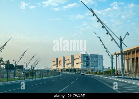 Weg zur 2022. Fifa 2022 Building Aspire Zone Stockfoto