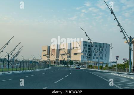 Weg zur 2022. Fifa 2022 Building Aspire Zone Stockfoto