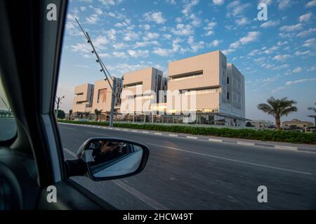 Weg zur 2022. Fifa 2022 Building Aspire Zone Stockfoto