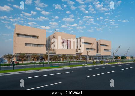 Weg zur 2022. Fifa 2022 Building Aspire Zone Stockfoto