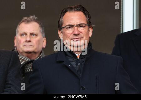 Blackpool, Großbritannien. 01st Januar 2022. Simon Sadler Eigentümer von Blackpool ist in Anwesenheit in Blackpool, Großbritannien am 1/1/2022. (Foto von Mark Cosgrove/News Images/Sipa USA) Quelle: SIPA USA/Alamy Live News Stockfoto