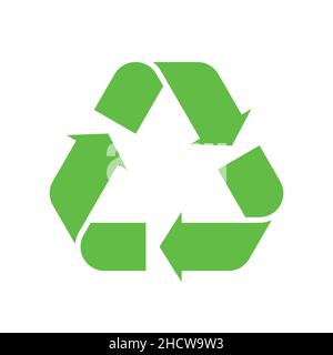 Einfaches flaches Universal Recycling Symbol Stock Vektor
