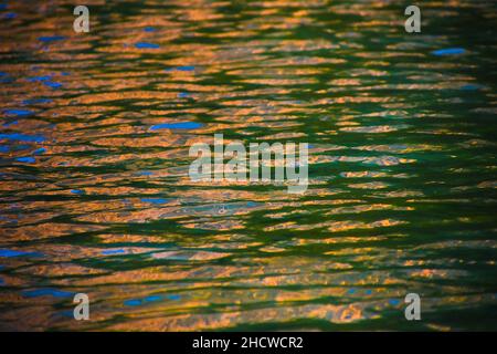 Spiegelungen im Wasser Stockfoto
