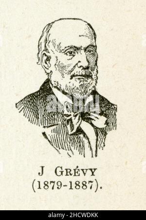 Jules Grévy, né le 15 août 1807 à Mont-sous-Vaudrey (Jura) et mort le 9 septembre 1891 dans la même commune, est un avocat et homme d'État français, p Stockfoto