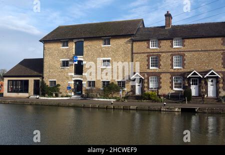 The Canal Museum, Stoke Bruerne im Winter, Northamptonshire, England, Großbritannien Stockfoto