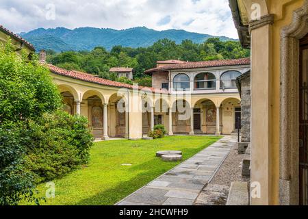 Das schöne Dorf Mergozzo, Piemont, Norditalien. Stockfoto