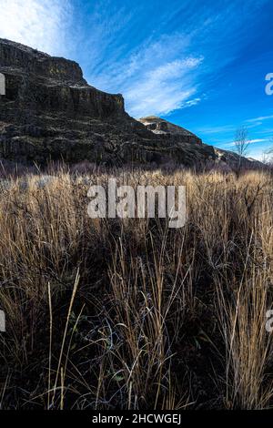 Entlang des Umtanum Creek Trail, WA Stockfoto