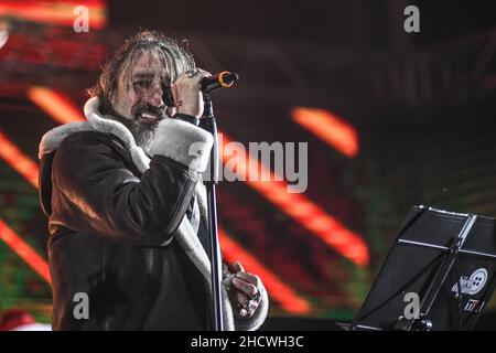 Mladen Vojicic Tifa. Goran Bregovic Band. Belgrad Neujahrskonzert 2021-2022 Stockfoto