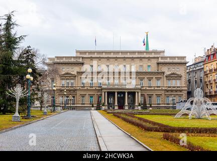 BELGRAD, SERBIEN - 4. FEBRUAR 2017: Der Alte Palast (Stari dvor) in Belgrad, Serbien. Stockfoto