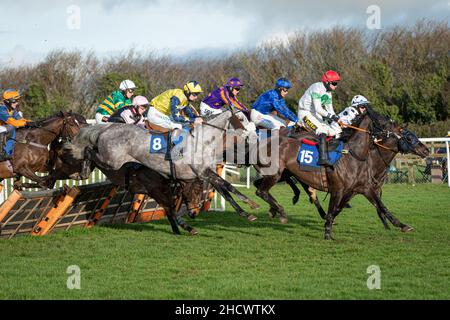 Prinzessin T läuft am zweiten Weihnachtsfeiertag 2021 in Wincanton Stockfoto