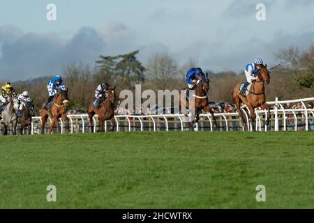 Galore Desassences und John Betjeman laufen am zweiten Weihnachtsfeiertag 2021 in Wincanton Stockfoto