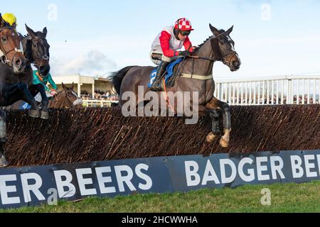 Highway One O One läuft in Wincanton am zweiten Weihnachtsfeiertag 2021 Stockfoto