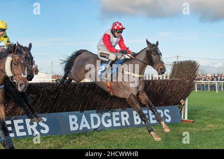 Highway One O One läuft in Wincanton am zweiten Weihnachtsfeiertag 2021 Stockfoto