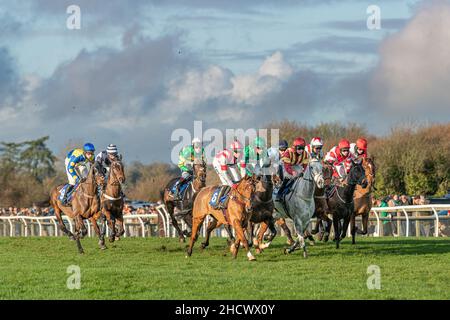 Flemcara läuft am zweiten Weihnachtsfeiertag 2021 in Wincanton Stockfoto