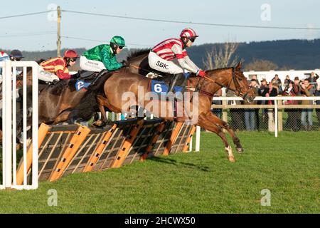 Flemcara läuft am zweiten Weihnachtsfeiertag 2021 in Wincanton Stockfoto