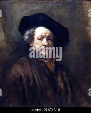 Rembrandt - Selbstporträt, 1660. Stockfoto