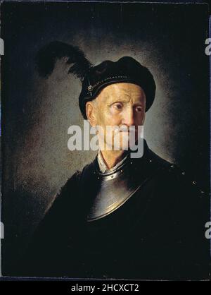 Rembrandt Harmensz van Rijn - Mann in der Rüstung Stockfoto