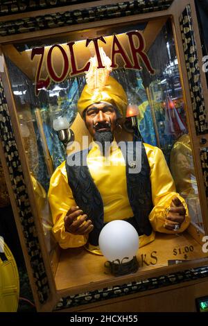 Zoltar ist ein Wahrsager Amusement Park, USA Stockfoto