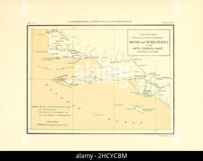 Berichte über archäologische und ethnologische Sammlungen aus der Nähe von Santa Barbara, Kalifornien, und von ruinierten Pueblos von Arizona und New Mexico, und bestimmte innere Stämme Stockfoto