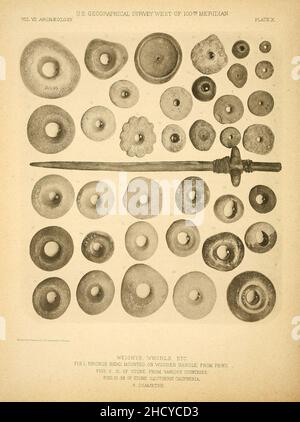 Berichte über archäologische und ethnologische Sammlungen aus der Nähe von Santa Barbara, Kalifornien, und von ruinierten Pueblos von Arizona und New Mexico, und bestimmte innere Stämme Stockfoto