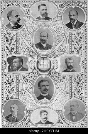 Representacion Parlamentaria del Departamento de Santiago de Chile. Stockfoto