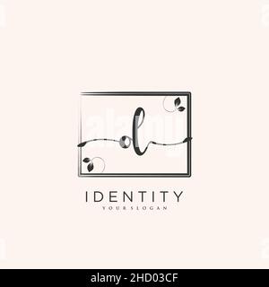 OL Handschrift Logo Vektor Kunst der ersten Unterschrift, Hochzeit, Mode, jewerly, Boutique, Blumen und botanische mit kreativer Vorlage für jedes Unternehmen Stock Vektor