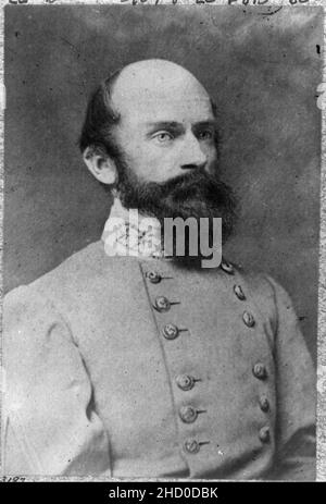 Richard Stoddert Ewell, 1817-1872, Büste Portrait, nach rechts; in Uniform. CSA allgemein Stockfoto